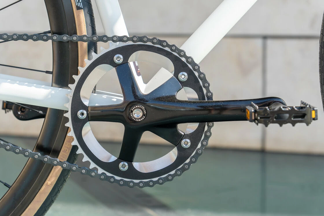 Rower ostre koło Creme Vinyl LTD  White L