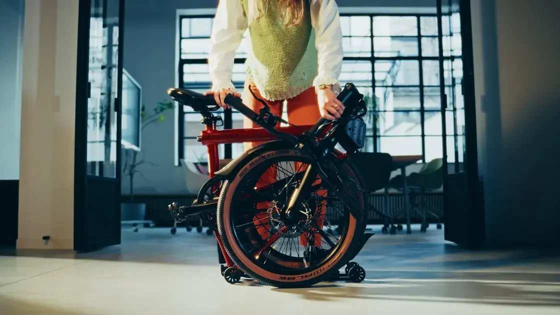 Rower składany Ahooga A-MAX Alfine 8 Ruby Red