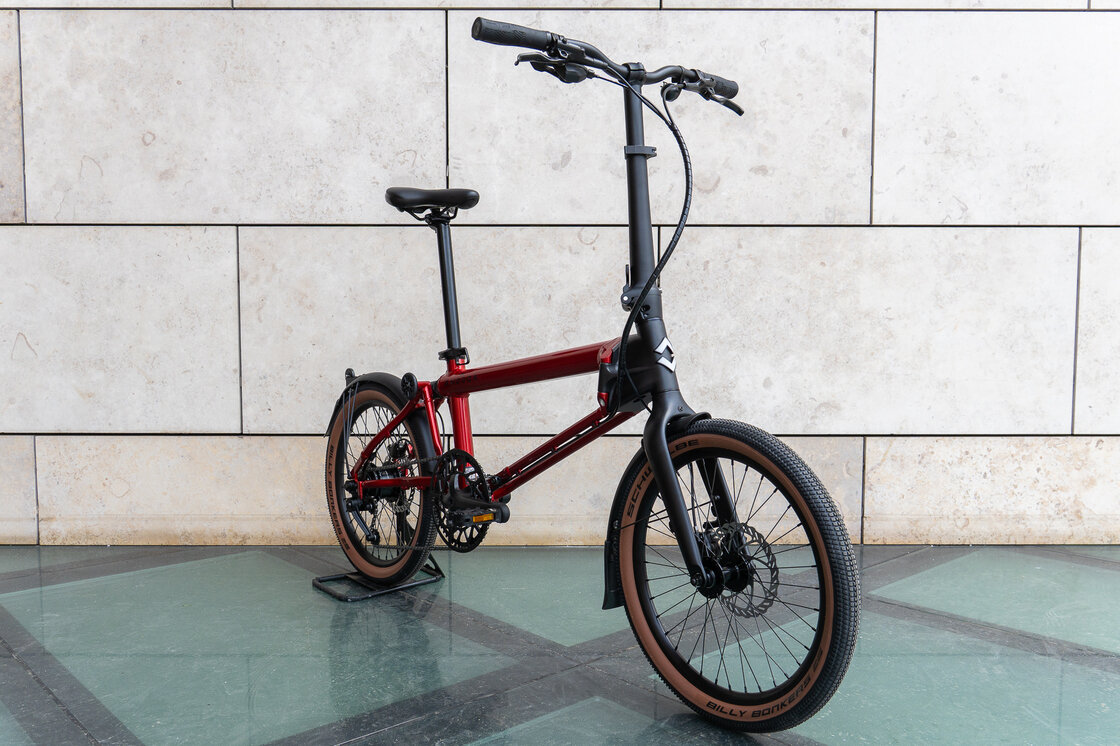 Rower składany Ahooga A-MAX Alfine 8 Ruby Red