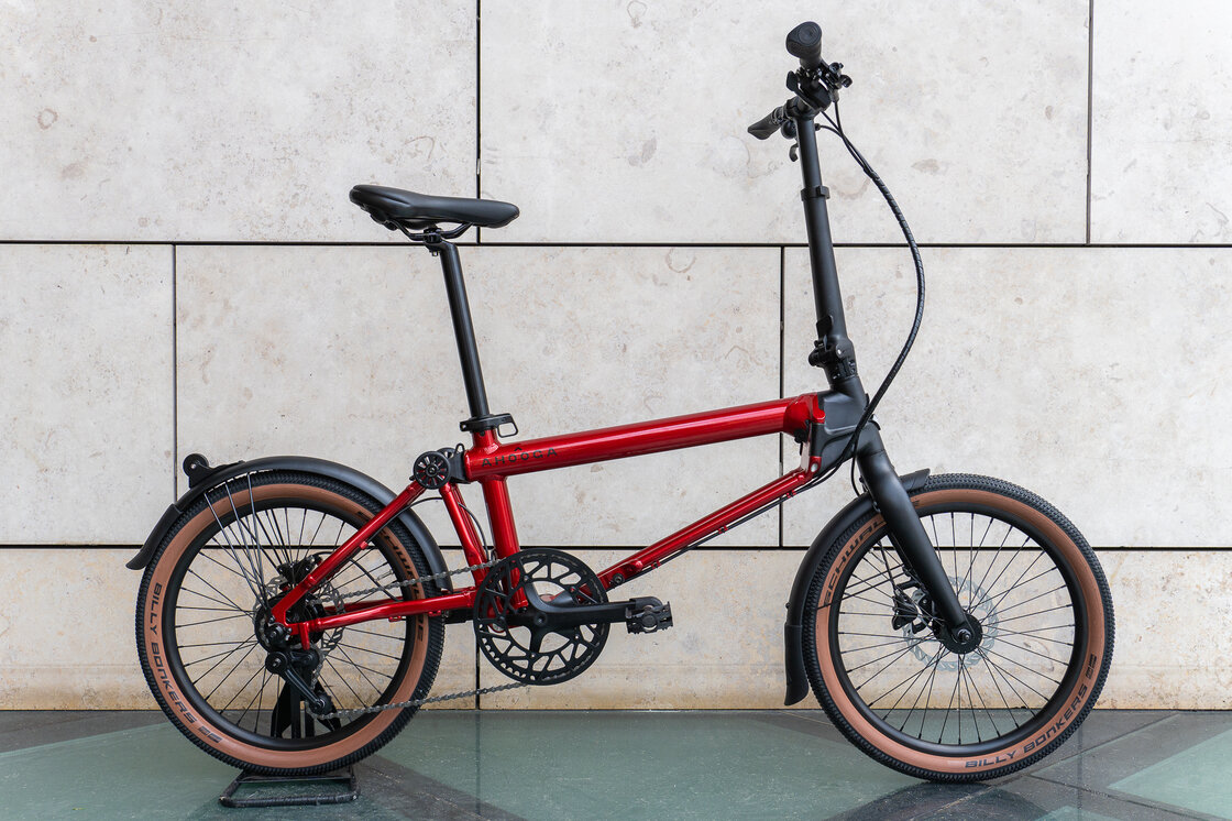 Rower składany Ahooga A-MAX Alfine 8 Ruby Red