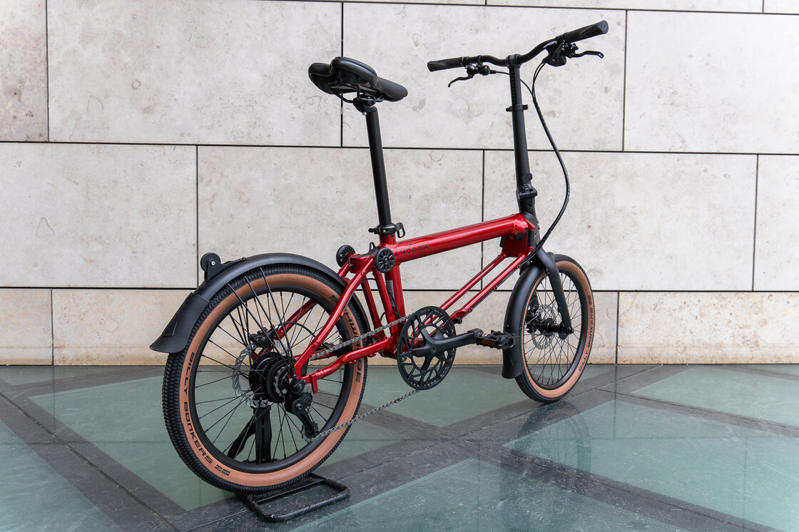 Rower składany Ahooga A-MAX Alfine 8 Ruby Red