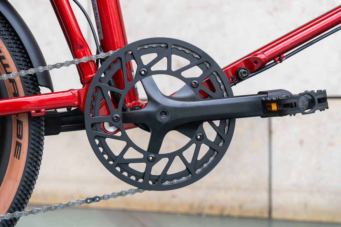 Rower składany Ahooga A-MAX Alfine 8 Ruby Red