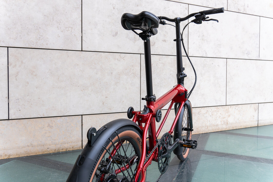 Rower składany Ahooga A-MAX Alfine 8 Ruby Red