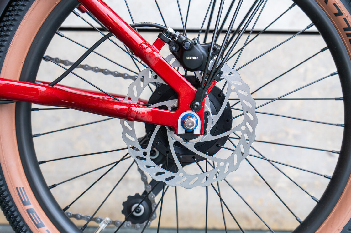 Rower składany Ahooga A-MAX Alfine 8 Ruby Red