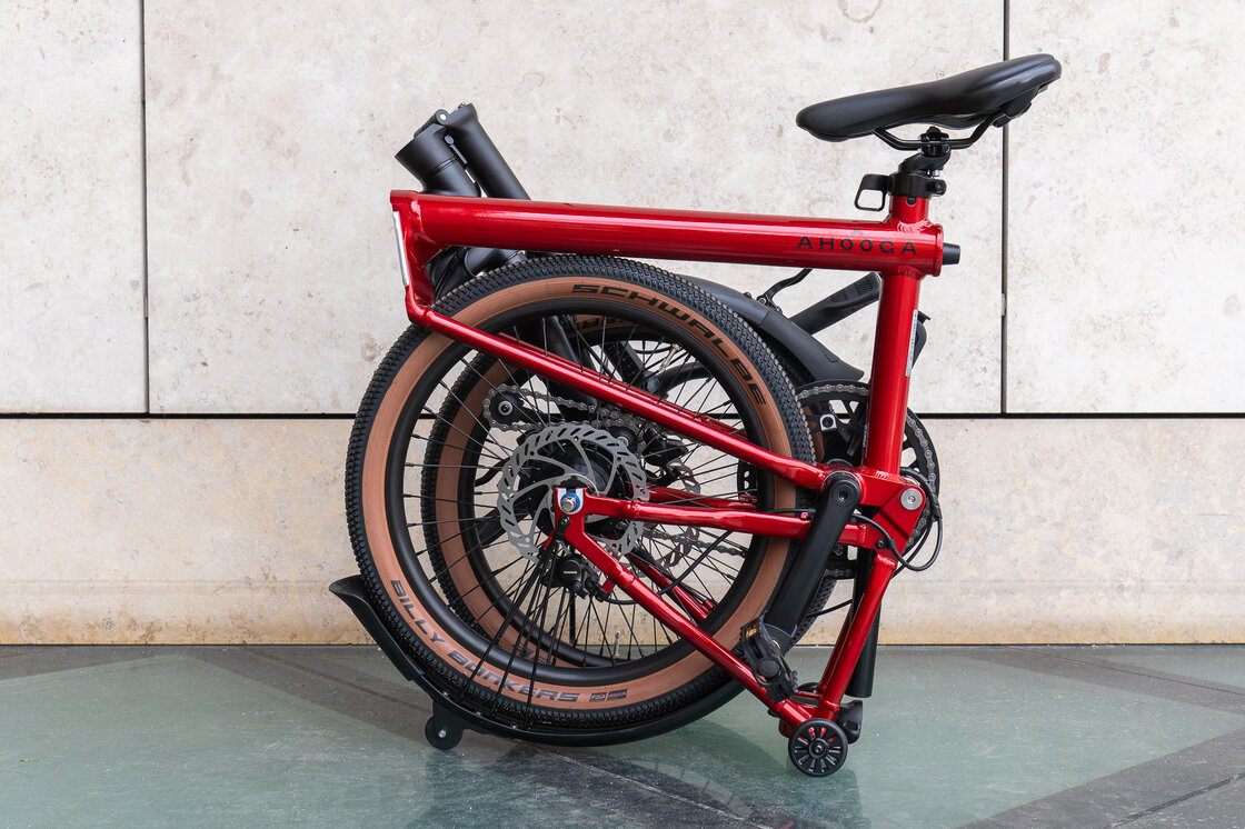 Rower składany Ahooga A-MAX Alfine 8 Ruby Red