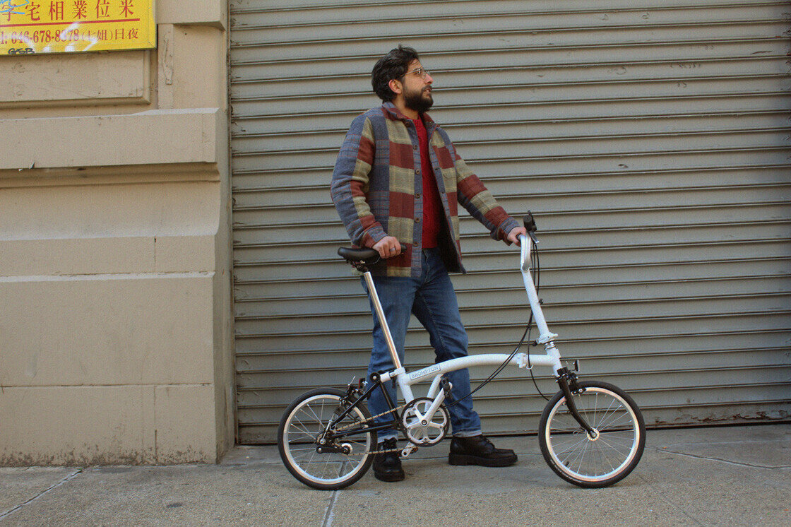 Rower składany Brompton A-Line 3 Window Grey/Turkish Green