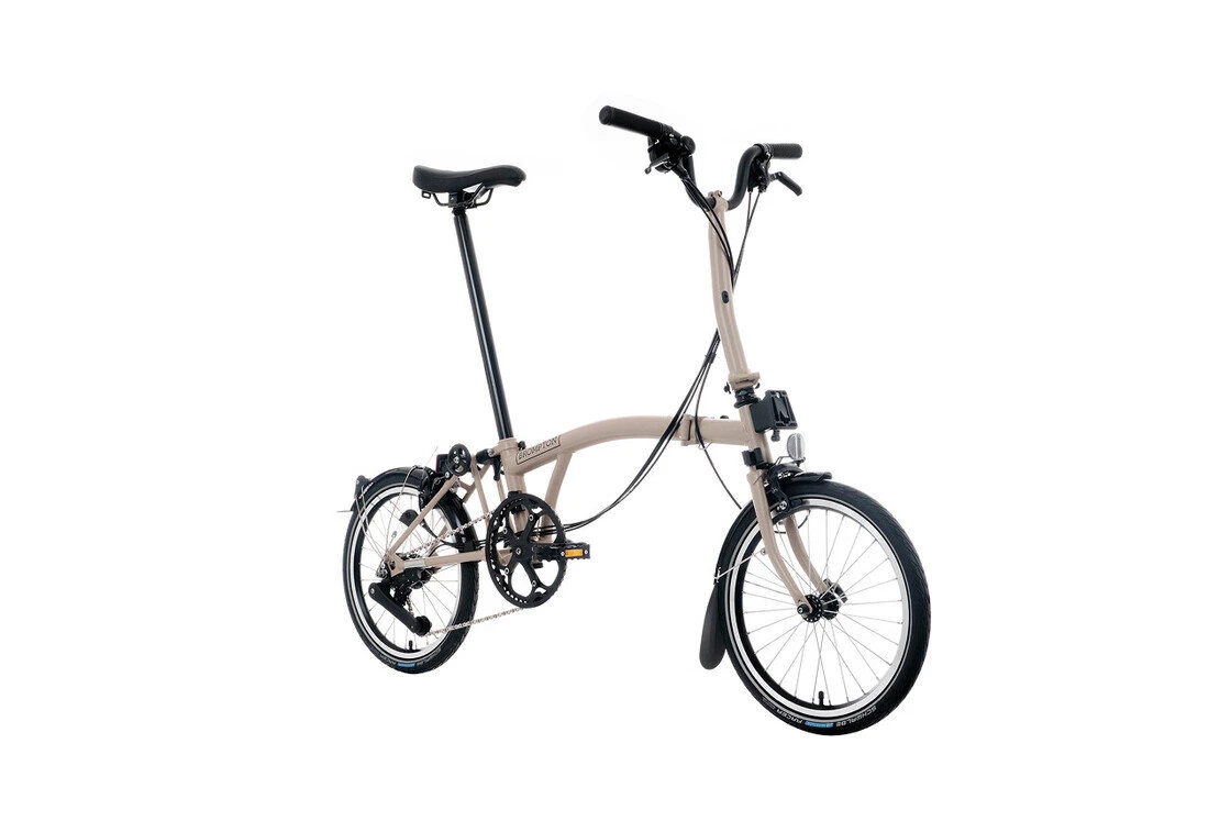 Rower składany Brompton C-Line 12s Dynamo SV8 Dune Sand