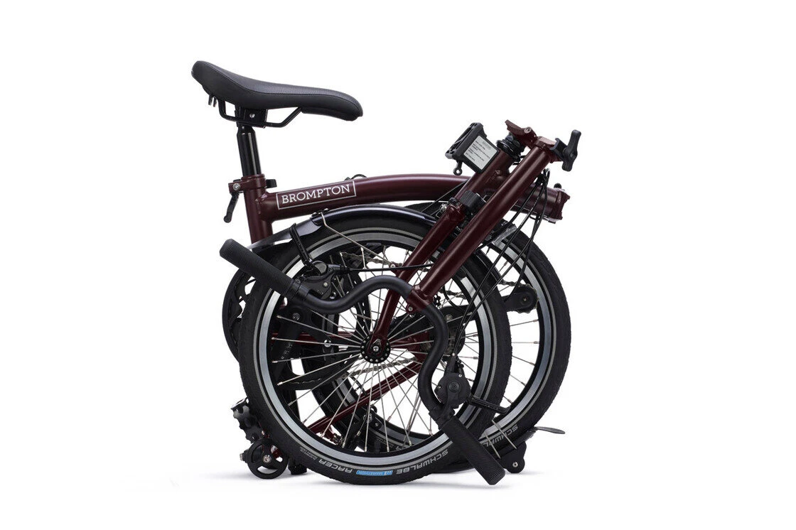 Rower składany Brompton C-Line 12s Plum Red