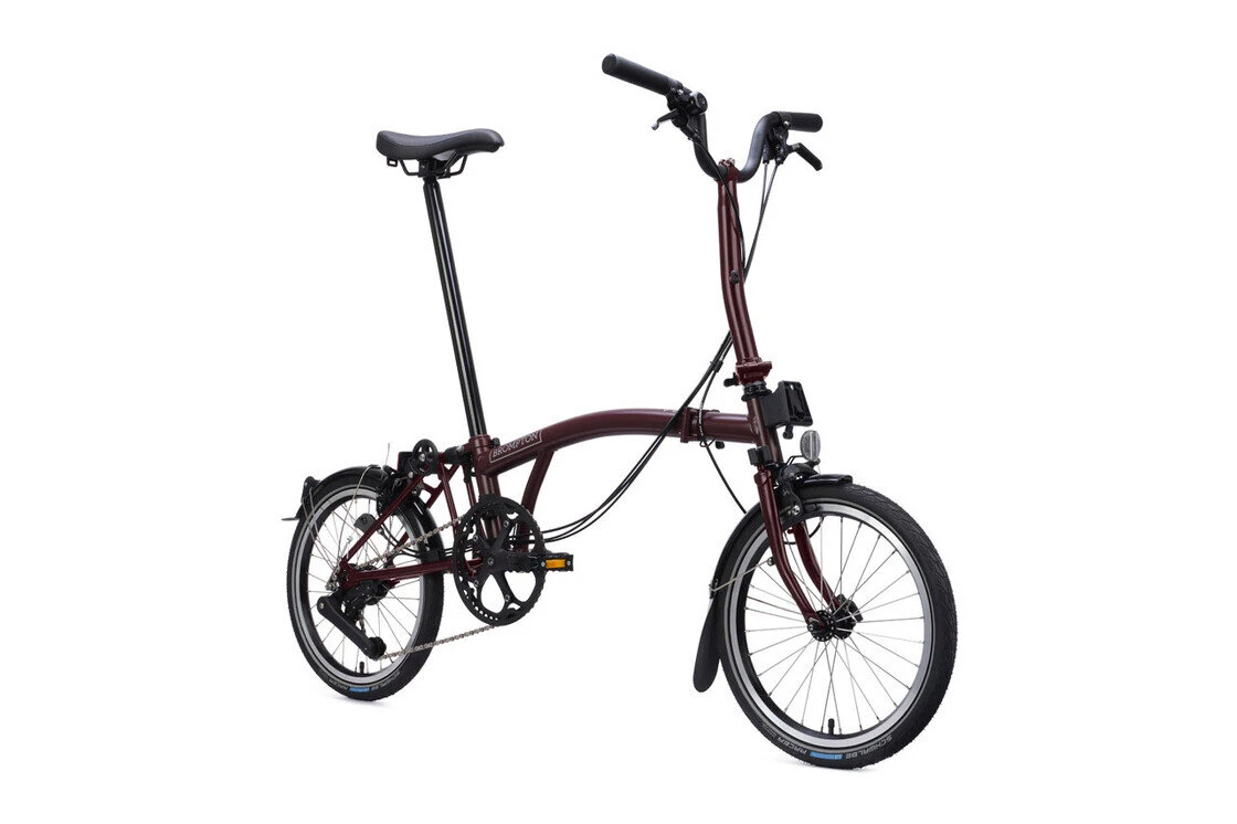 Rower składany Brompton C-Line 12s Plum Red