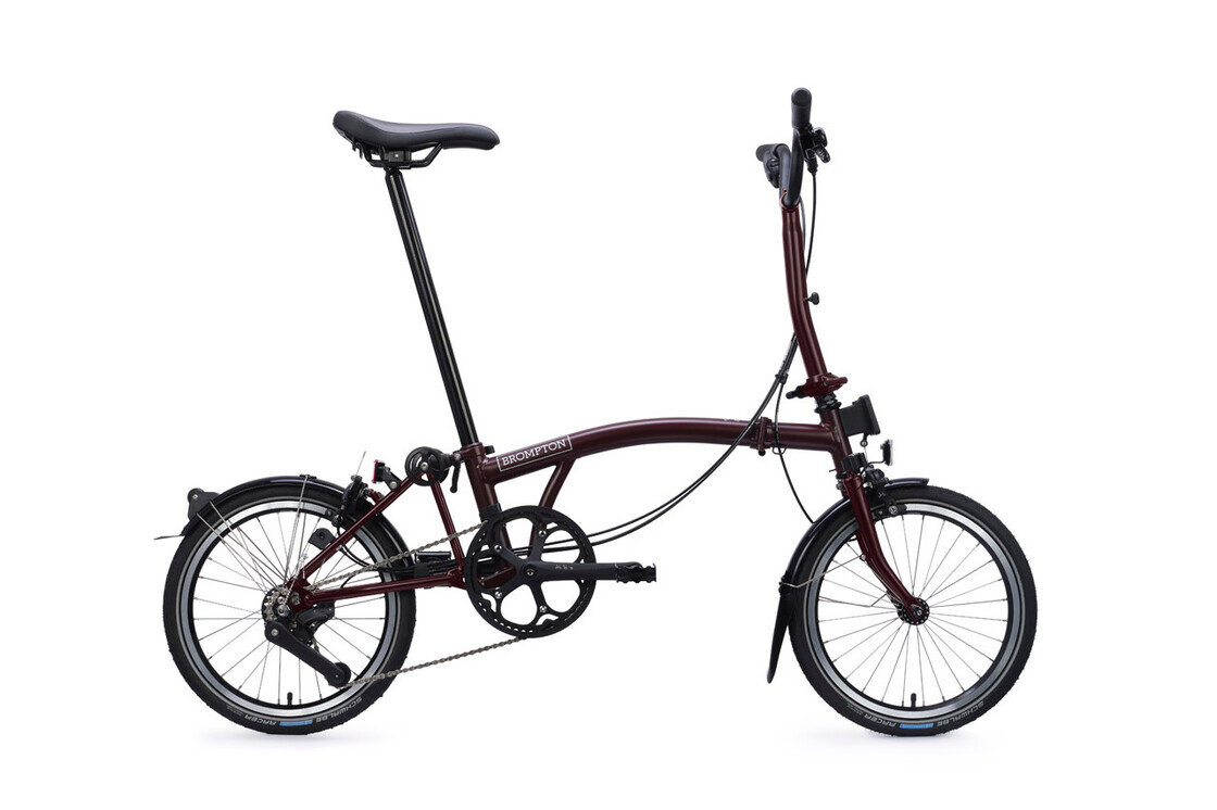 Rower składany Brompton C-Line 12s Red Plum