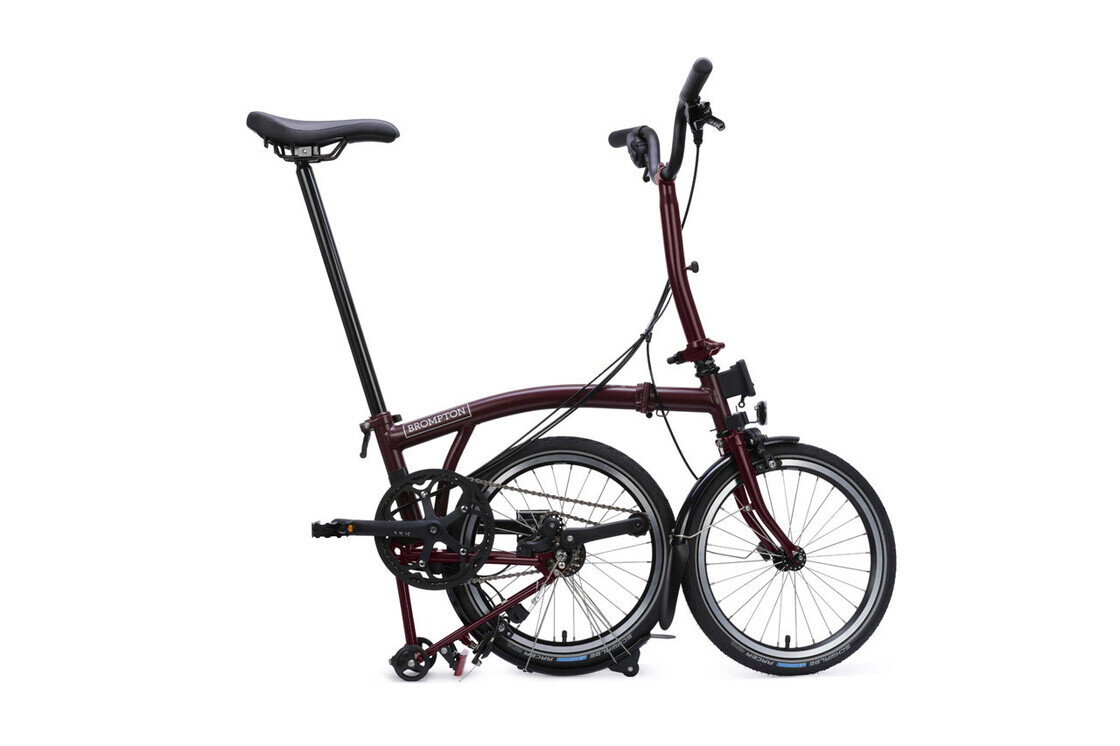 Rower składany Brompton C-Line 12s Red Plum