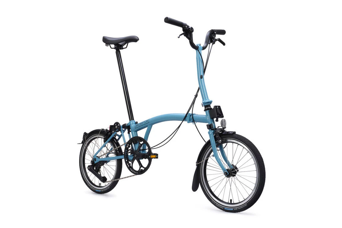 Rower składany Brompton C-Line 4s Dynamo SV8 Cloud Metallic