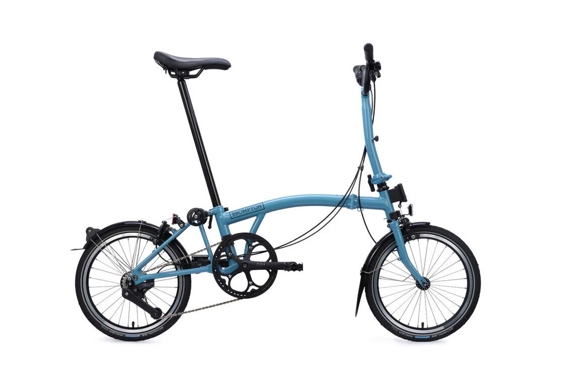 Rower składany Brompton C-Line 4s Dynamo SV8 Cloud Metallic