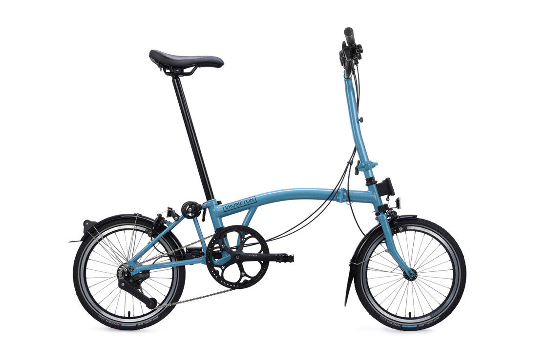 Rower składany Brompton C-Line 4s Dynamo SV8 Cloud Metallic