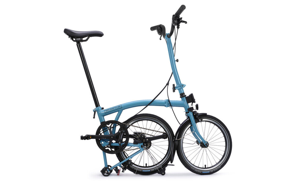 Rower składany Brompton C-Line 4s Dynamo SV8 Cloud Metallic