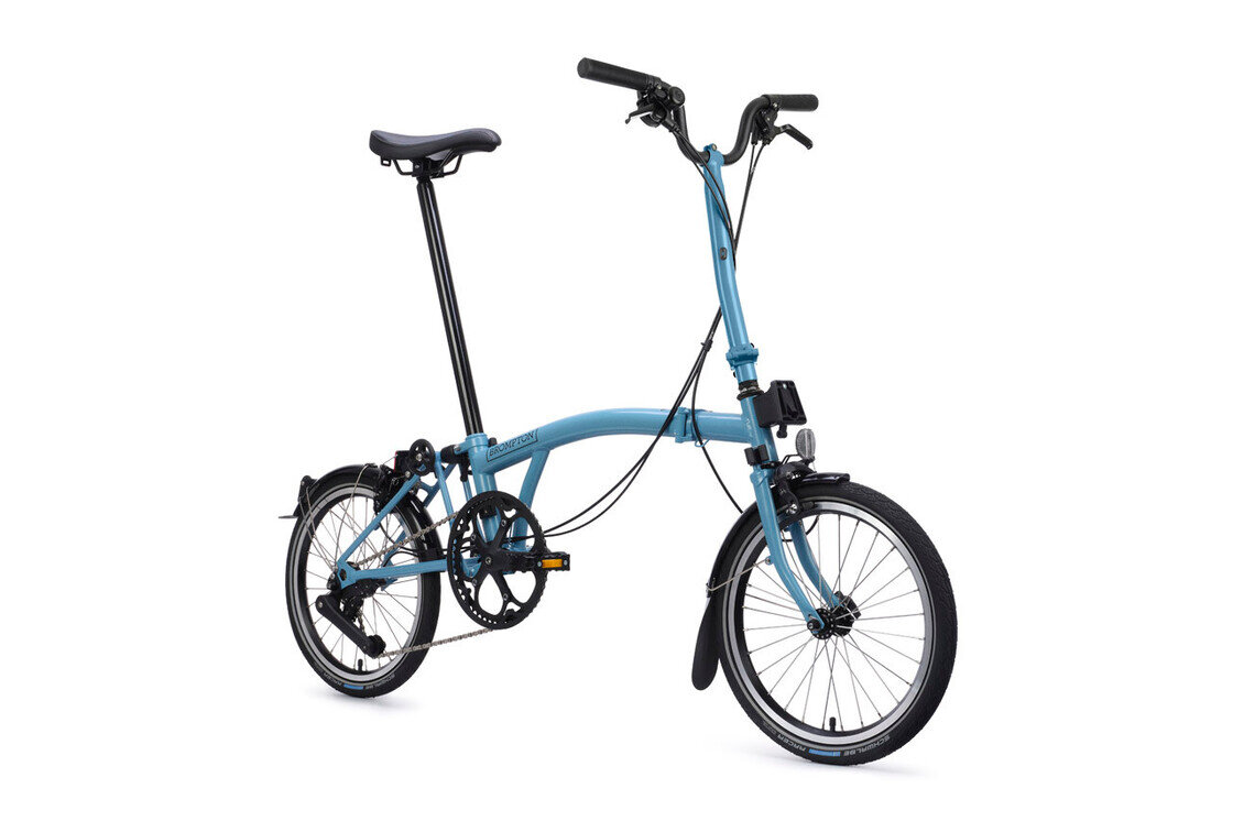 Rower składany Brompton C-Line 4s Dynamo SV8 Cloud Metallic