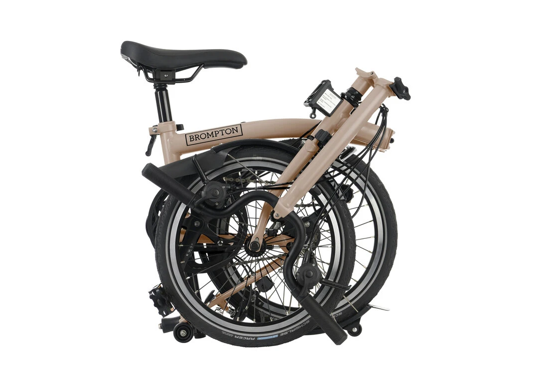 Rower składany Brompton C-Line 4s Dynamo SV8 DuneSand