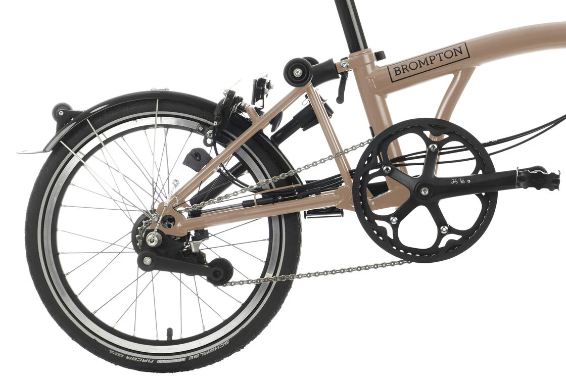 Rower składany Brompton C-Line 4s Dynamo SV8 DuneSand