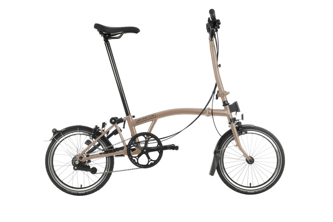Rower składany Brompton C-Line 4s Dynamo SV8 DuneSand