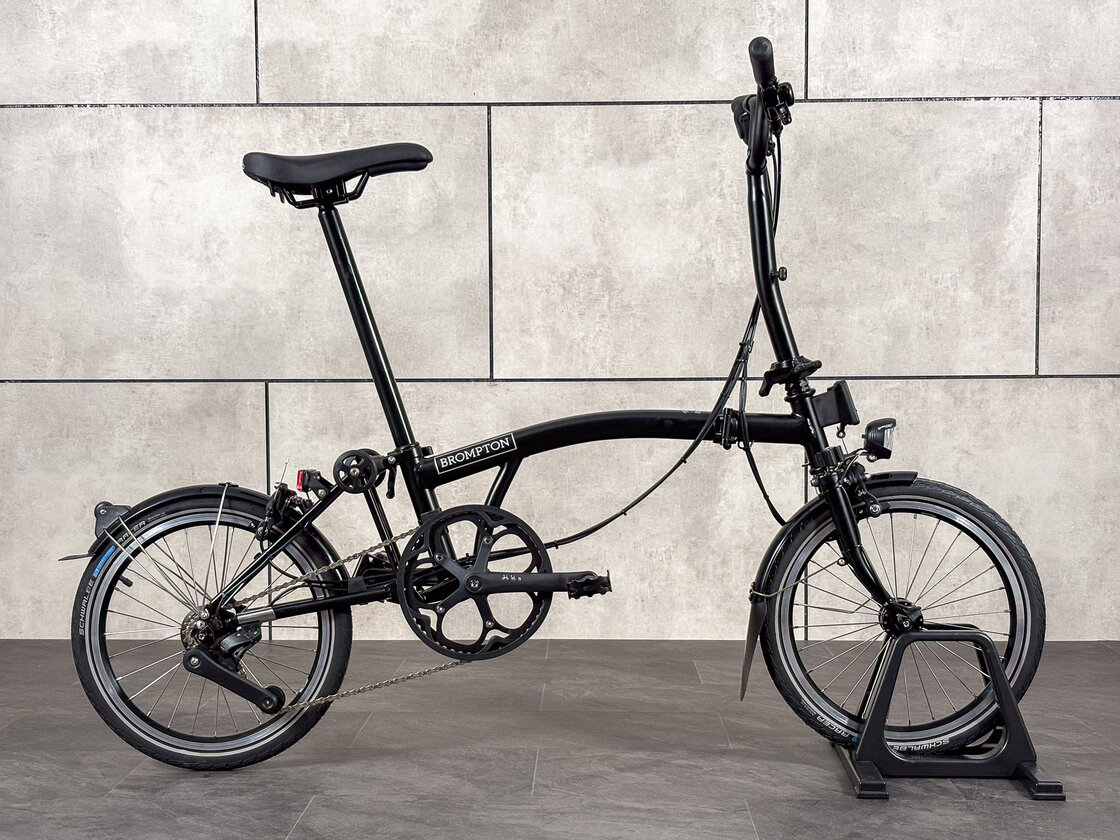 Rower składany Brompton C-Line 4s Dynamo SV8 Matt Black