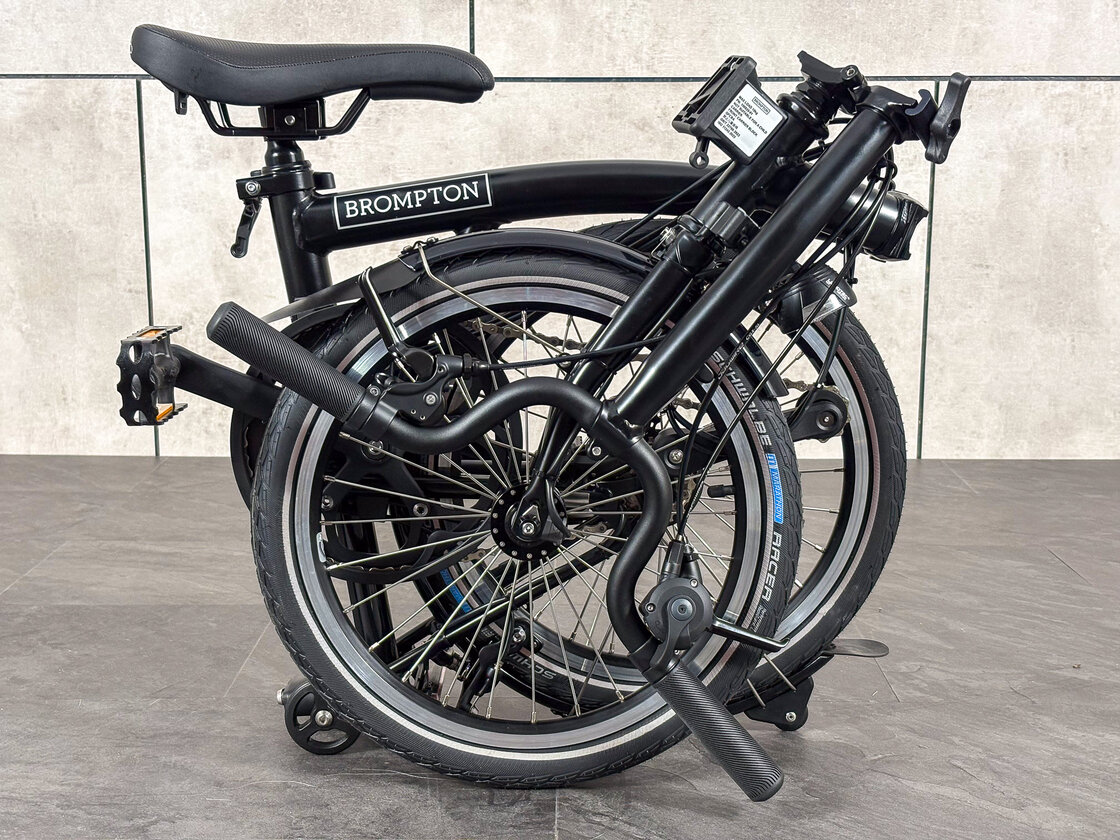 Rower składany Brompton C-Line 4s Dynamo SV8 Matt Black