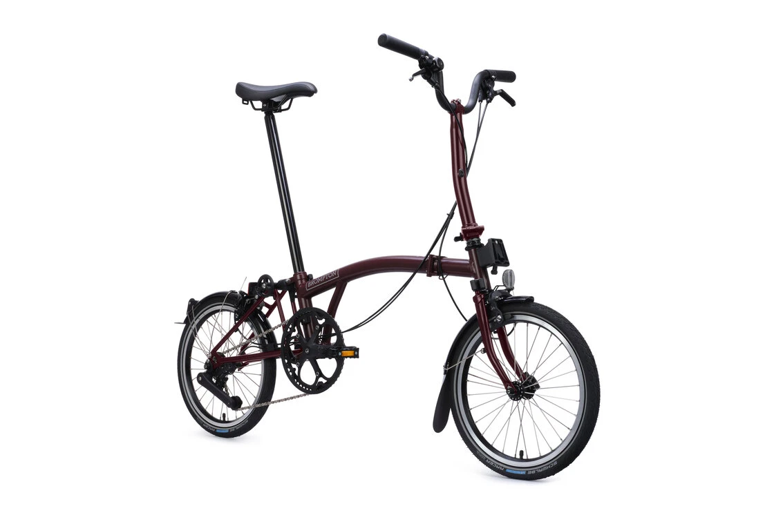Rower składany Brompton C-Line 4s Plum Red