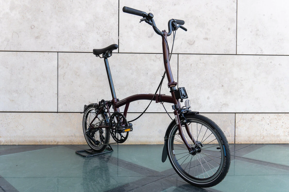 Rower składany Brompton C-Line 4s Plum Red