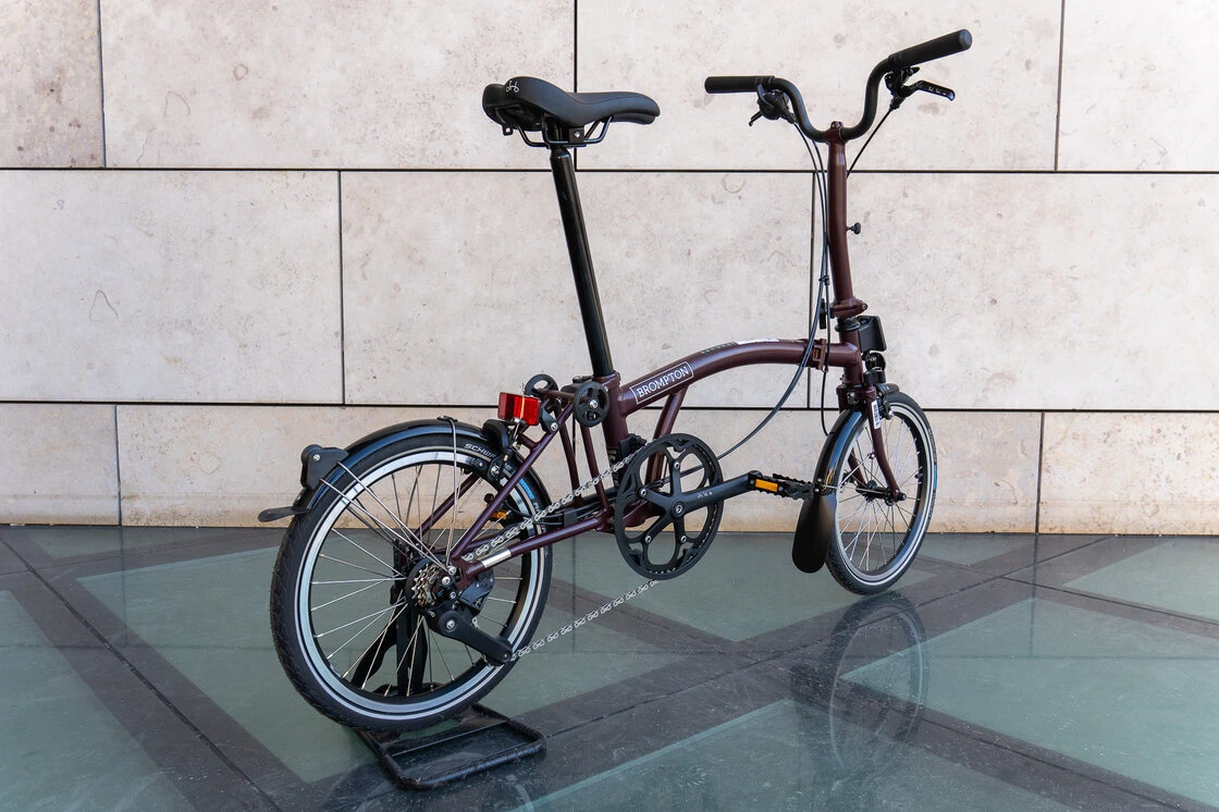 Rower składany Brompton C-Line 4s Plum Red