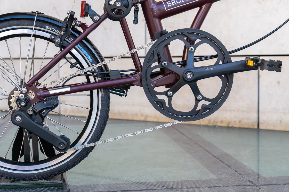 Rower składany Brompton C-Line 4s Plum Red