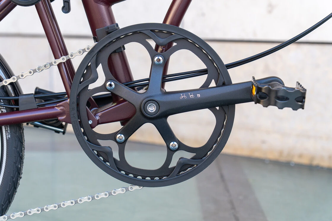 Rower składany Brompton C-Line 4s Plum Red