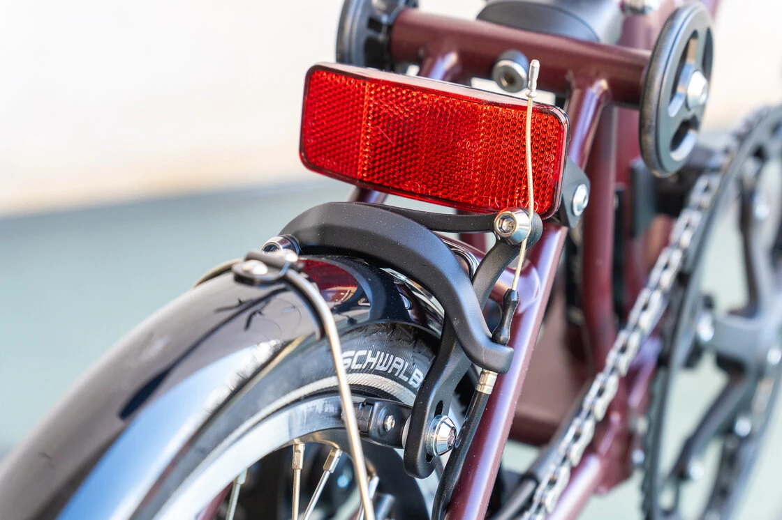 Rower składany Brompton C-Line 4s Plum Red