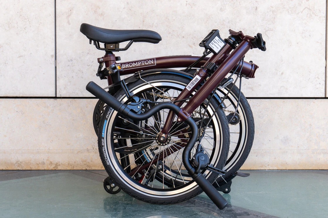 Rower składany Brompton C-Line 4s Plum Red
