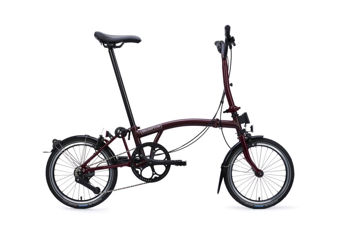 Rower składany Brompton C-Line 4s Red Plum