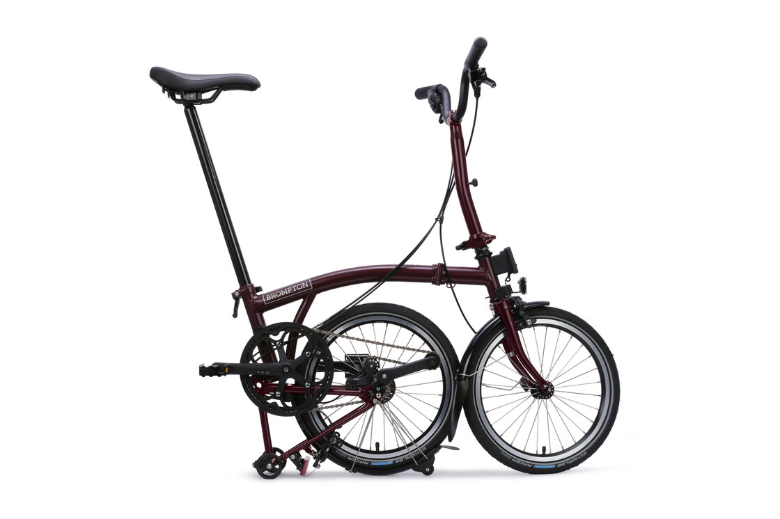Rower składany Brompton C-Line 4s Red Plum