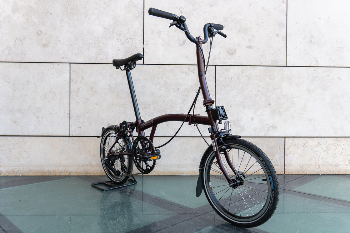 Rower składany Brompton C-Line 4s Red Plum