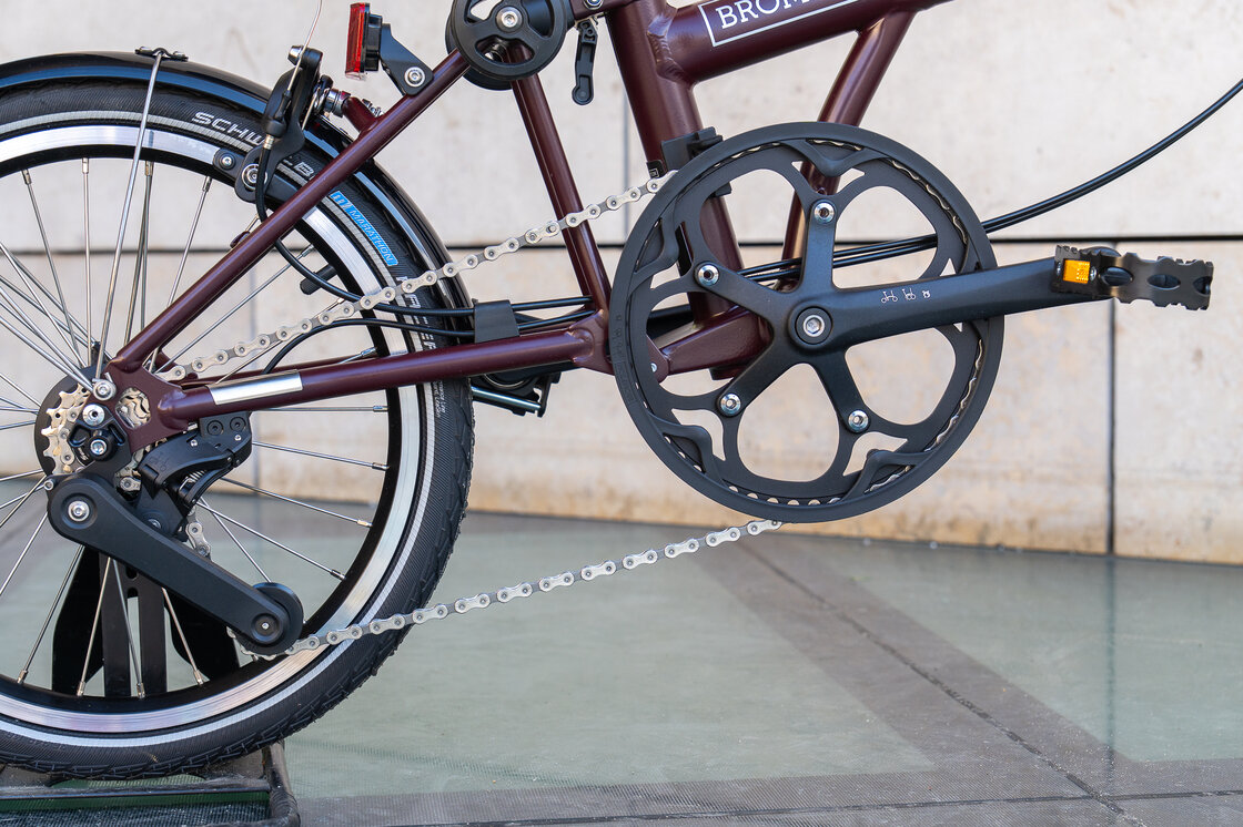 Rower składany Brompton C-Line 4s Red Plum