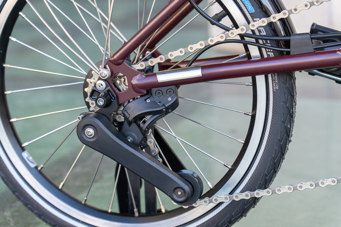 Rower składany Brompton C-Line 4s Red Plum