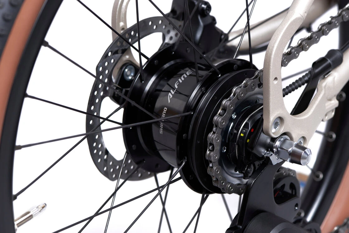 Rower składany Brompton G-Line 8s Traildust White