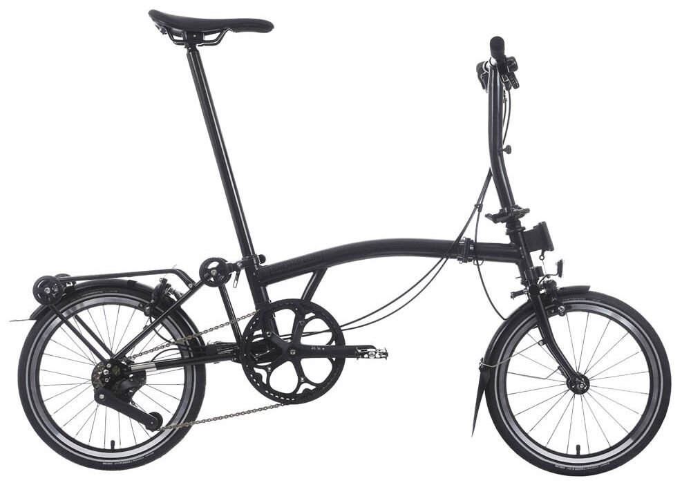 Rower składany Brompton P-Line 12 Midnight Black Metallic