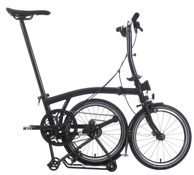 Rower składany Brompton P-Line 12 Midnight Black Metallic
