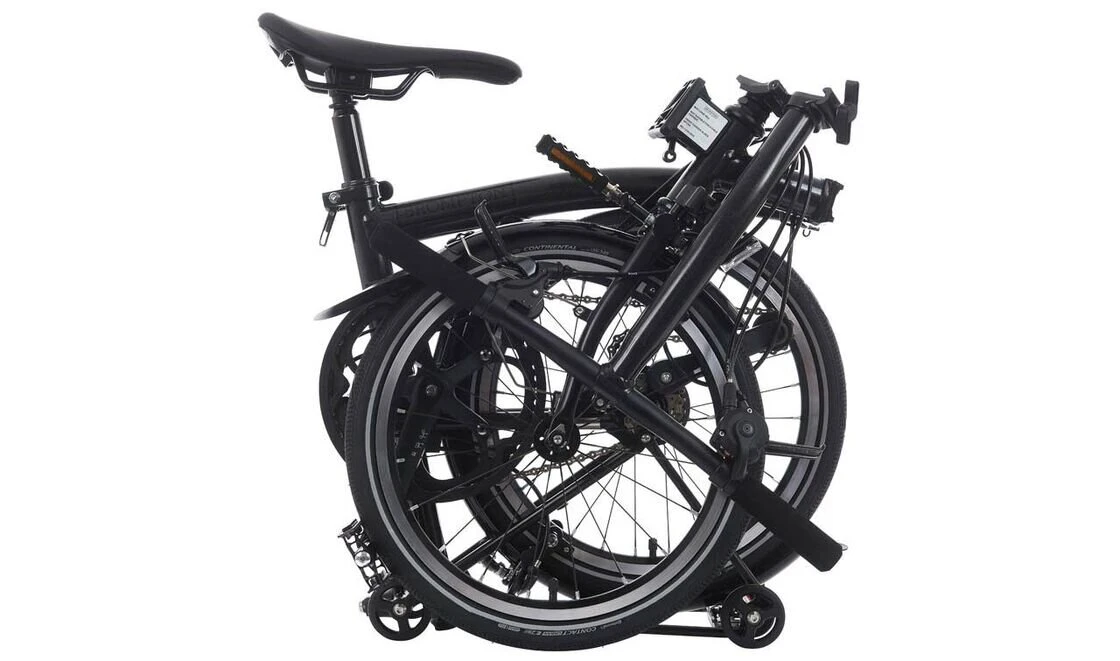 Rower składany Brompton P-Line 12s Midnight Black Metallic