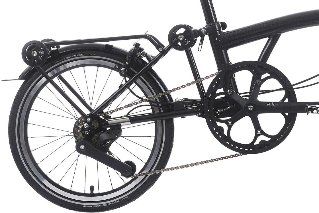 Rower składany Brompton P-Line 12s Midnight Black Metallic