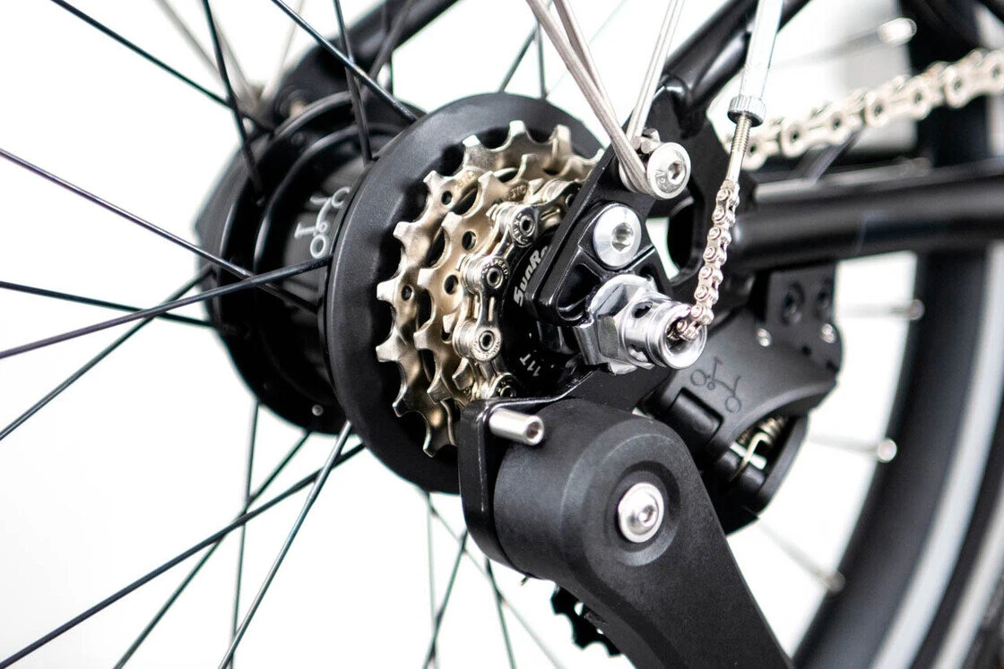 Rower składany Brompton P-Line 12s Midnight Black Metallic