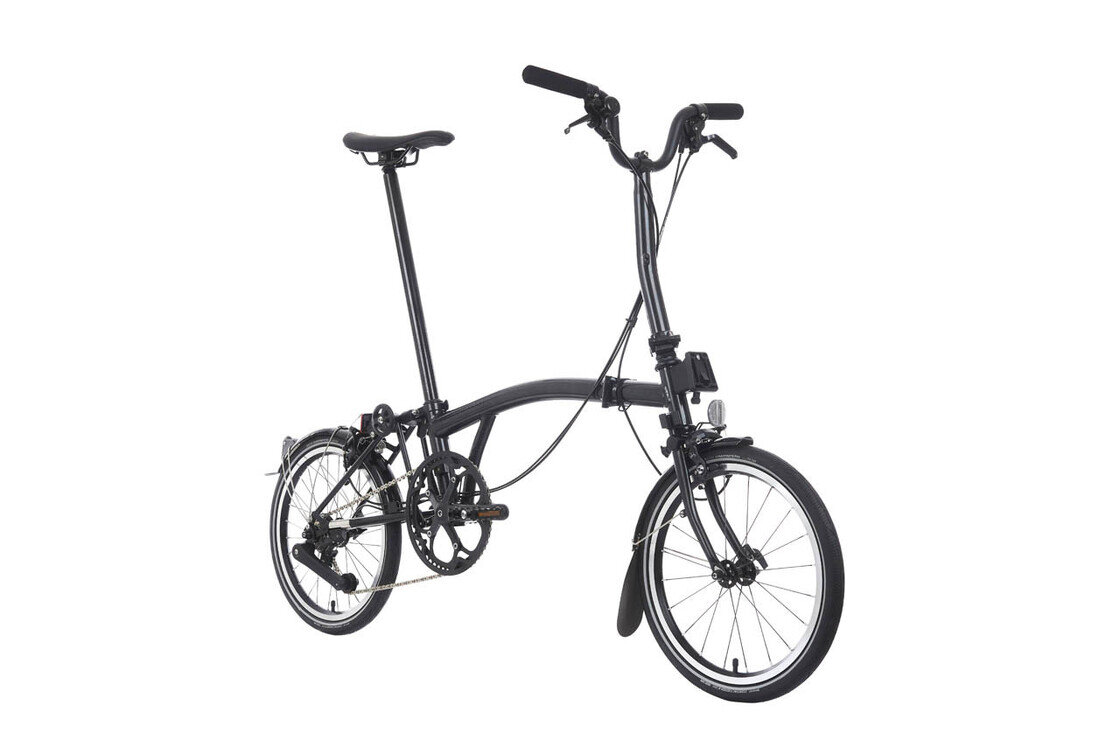 Rower składany Brompton P-Line 12s Midnight Black Metallic