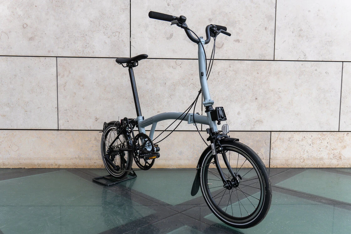 Rower składany Brompton P-Line 4s  Lunar Ice