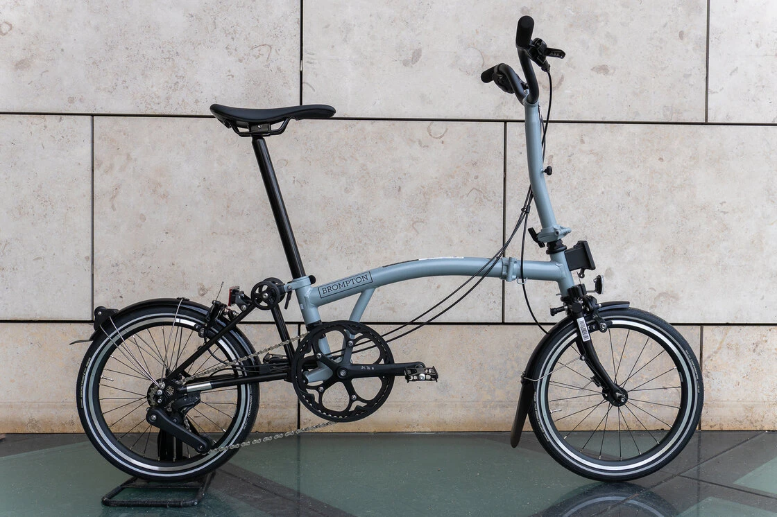 Rower składany Brompton P-Line 4s  Lunar Ice