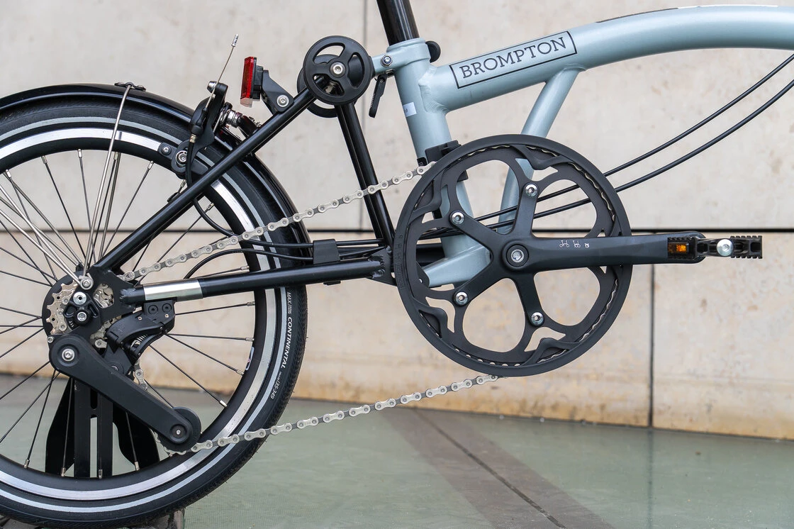 Rower składany Brompton P-Line 4s  Lunar Ice