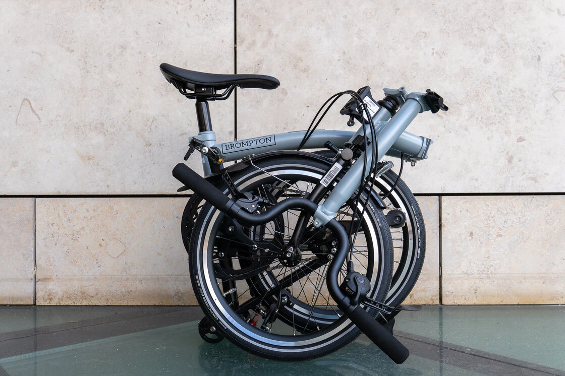 Rower składany Brompton P-Line 4s  Lunar Ice