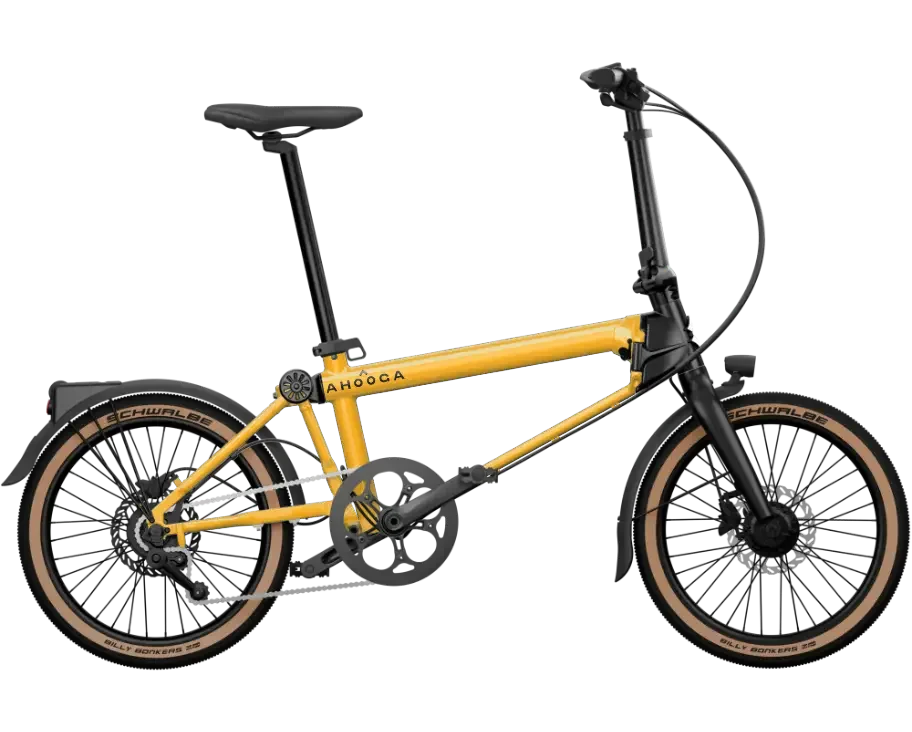 Rower składany elektryczny Ahooga E-MAX Alfine 8 Bumblebee