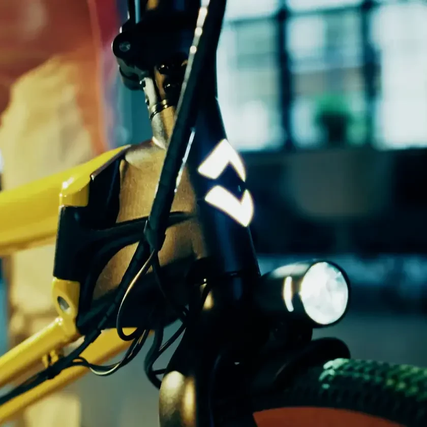 Rower składany elektryczny Ahooga E-MAX Derailleur 8 Bumblebee